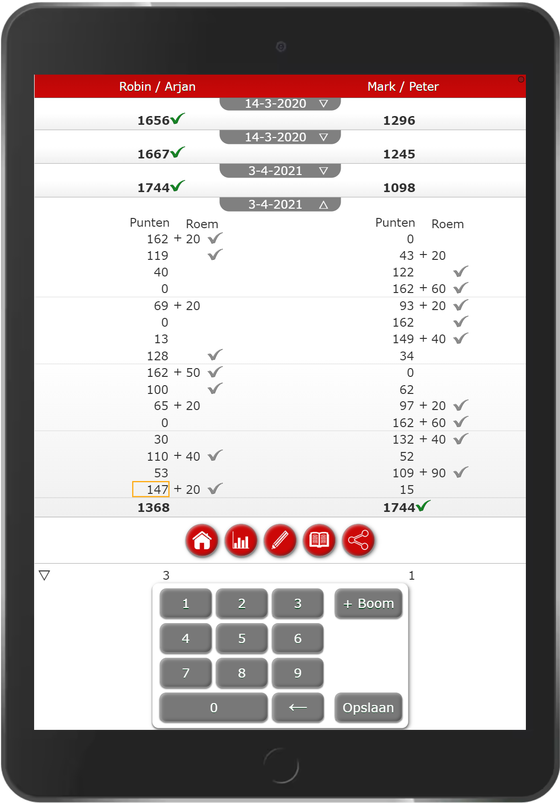 Klaverjas score online