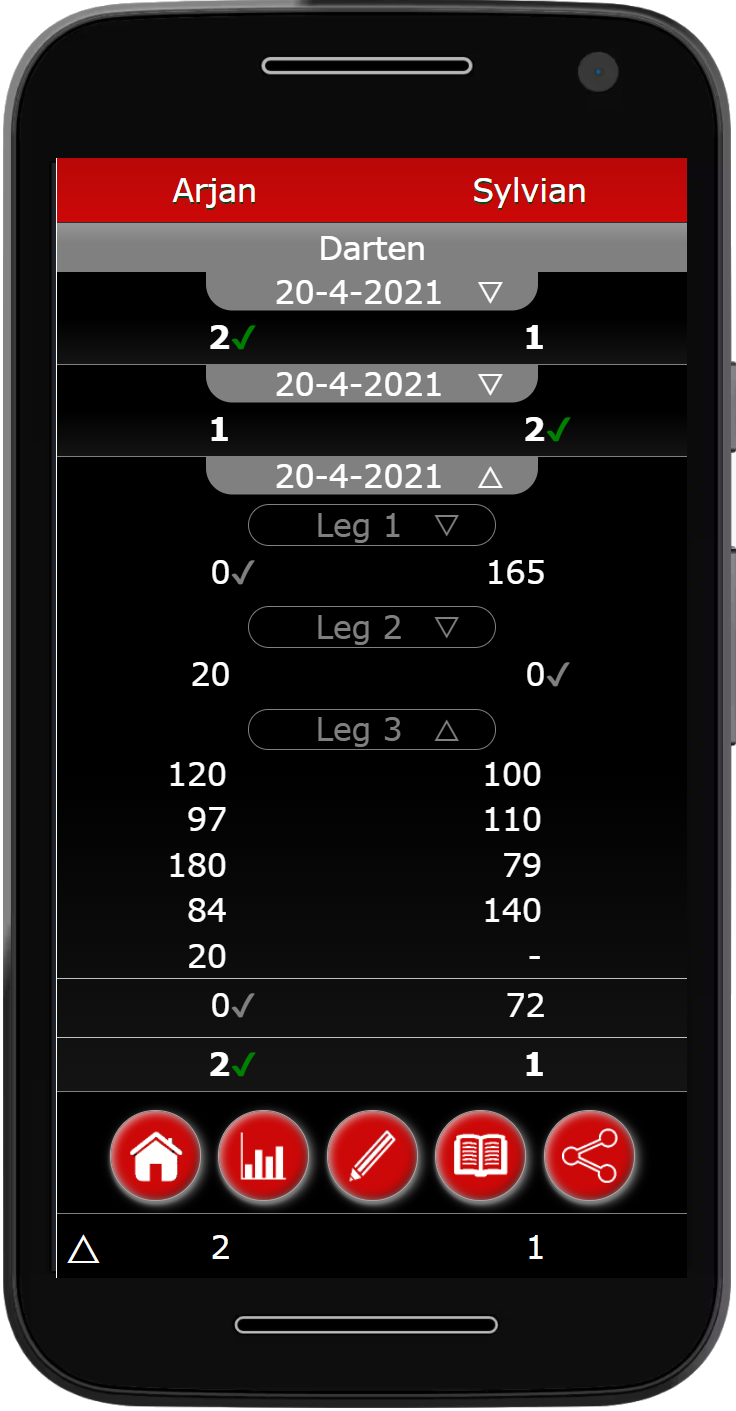 Sample dart game